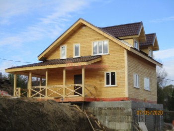 Фото №67: дом из бруса 64